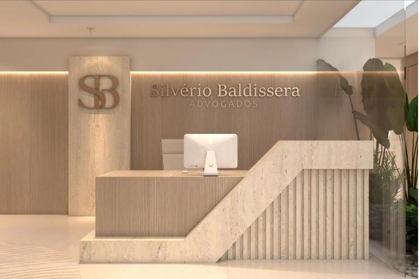 Recepção do escritório Silvério Baldissera Advogados